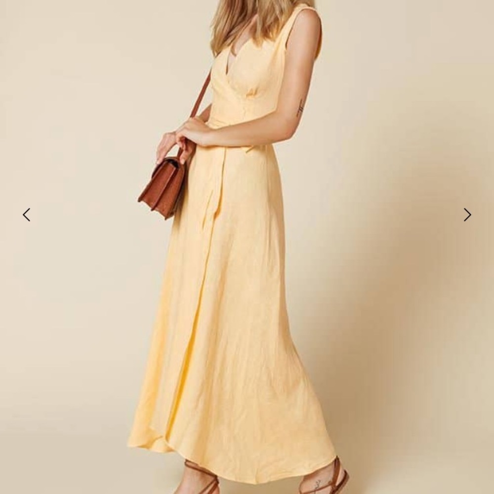 Reformation Yellow Maxi Dress